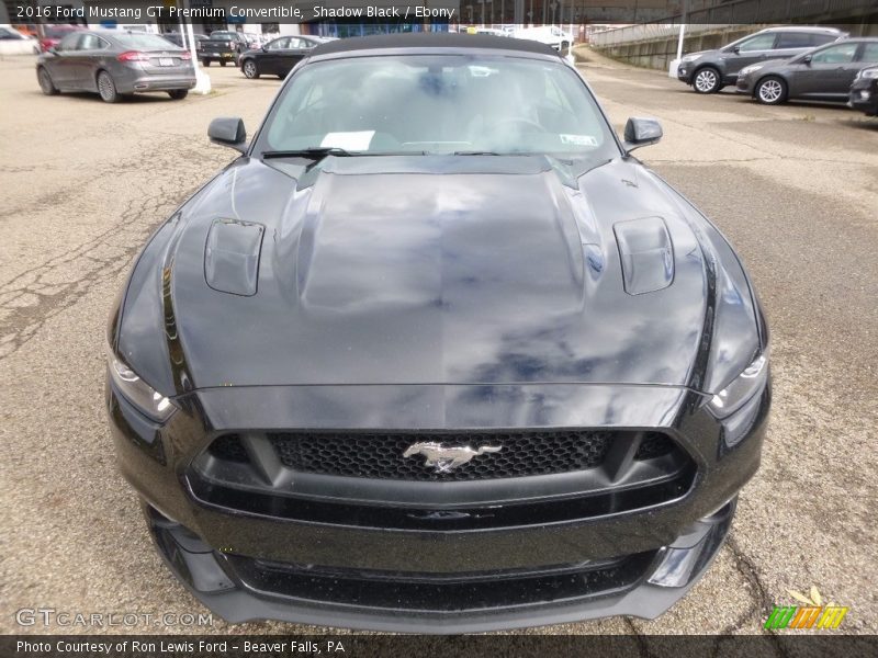 Shadow Black / Ebony 2016 Ford Mustang GT Premium Convertible