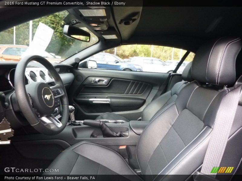 Shadow Black / Ebony 2016 Ford Mustang GT Premium Convertible
