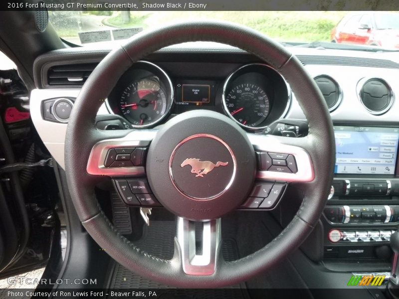 Shadow Black / Ebony 2016 Ford Mustang GT Premium Convertible