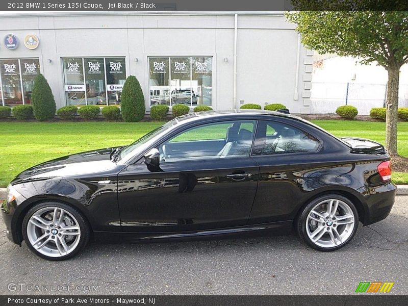 Jet Black / Black 2012 BMW 1 Series 135i Coupe