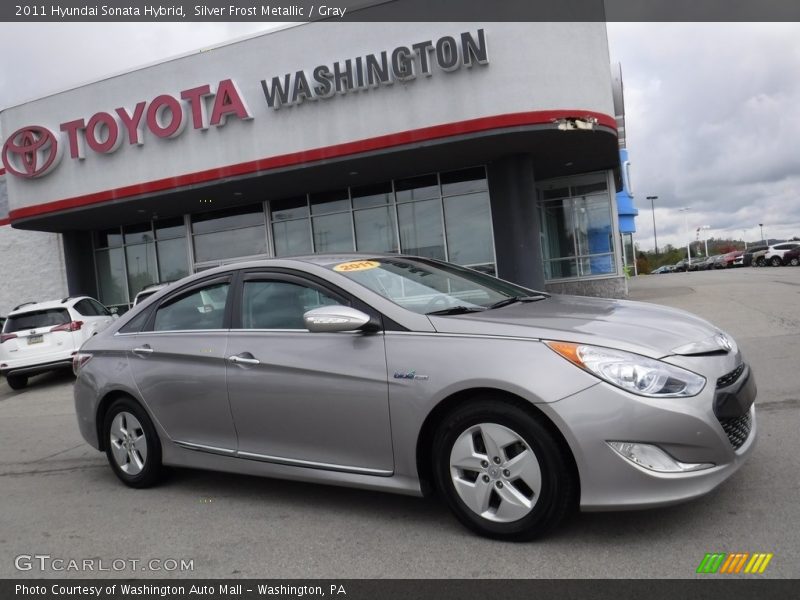 Silver Frost Metallic / Gray 2011 Hyundai Sonata Hybrid