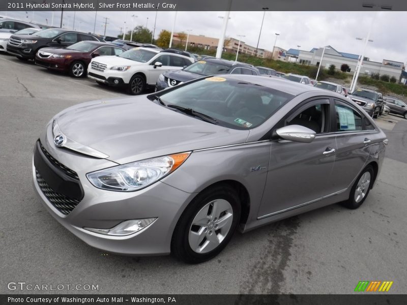 Silver Frost Metallic / Gray 2011 Hyundai Sonata Hybrid
