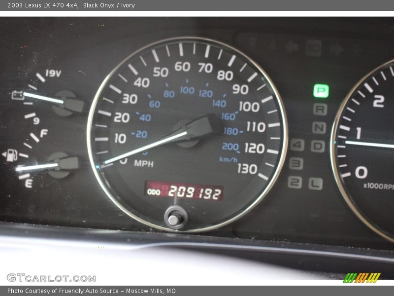 Black Onyx / Ivory 2003 Lexus LX 470 4x4