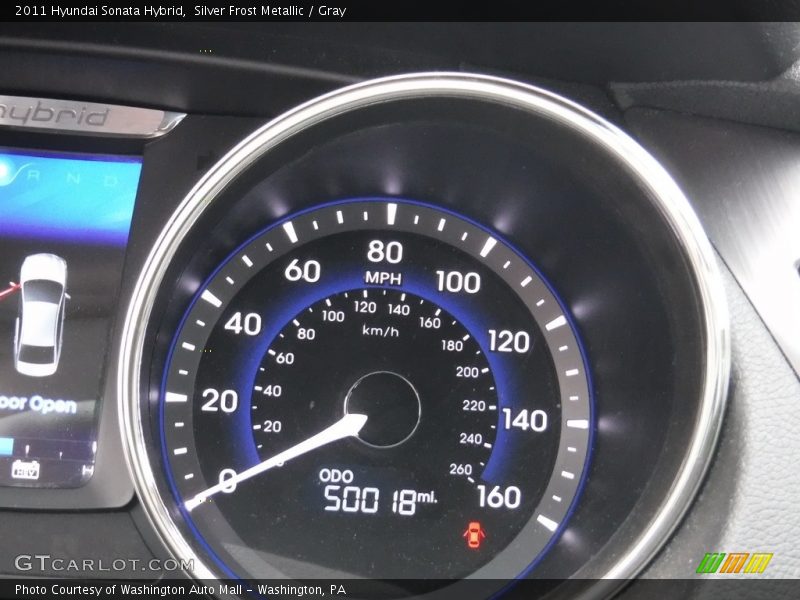 Silver Frost Metallic / Gray 2011 Hyundai Sonata Hybrid