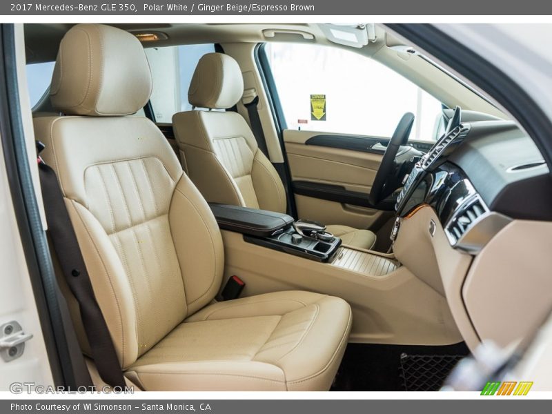 Polar White / Ginger Beige/Espresso Brown 2017 Mercedes-Benz GLE 350