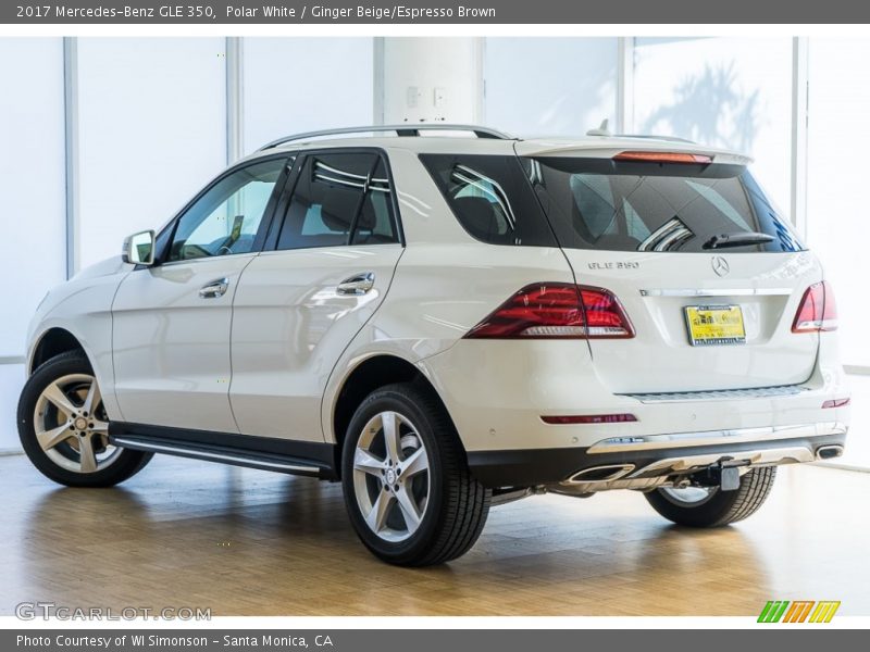 Polar White / Ginger Beige/Espresso Brown 2017 Mercedes-Benz GLE 350