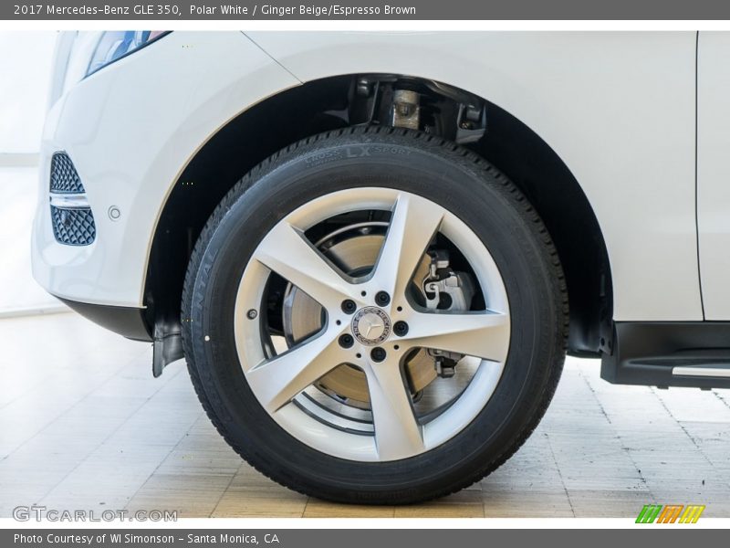 Polar White / Ginger Beige/Espresso Brown 2017 Mercedes-Benz GLE 350