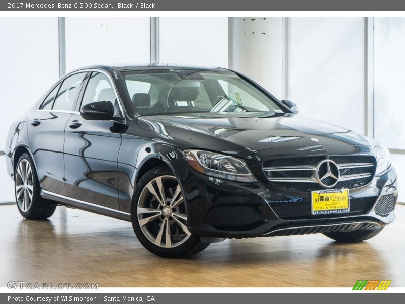 Black / Black 2017 Mercedes-Benz C 300 Sedan