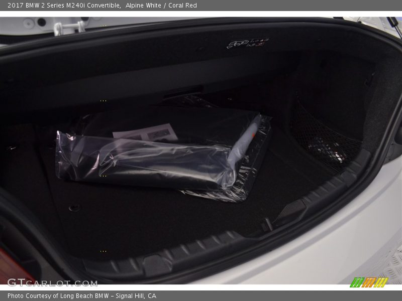 Alpine White / Coral Red 2017 BMW 2 Series M240i Convertible