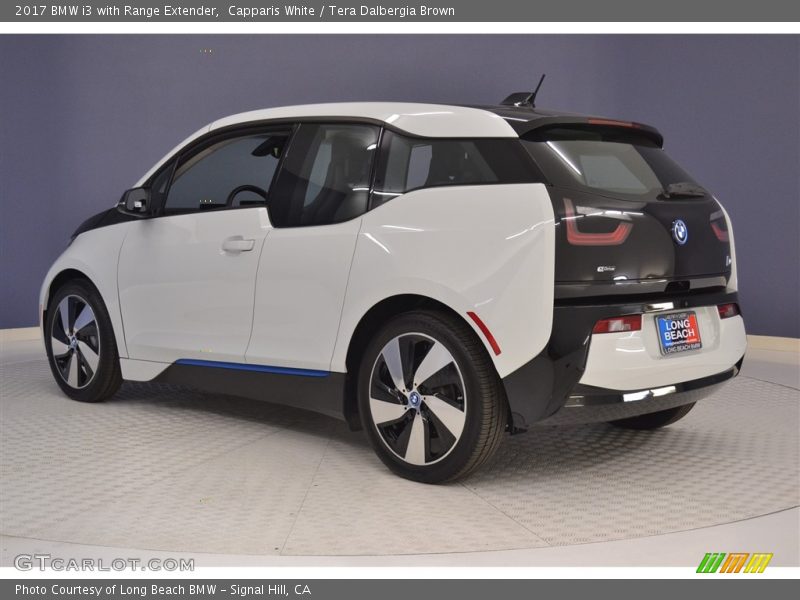 Capparis White / Tera Dalbergia Brown 2017 BMW i3 with Range Extender