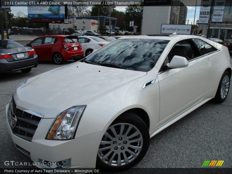 White Diamond Tricoat / Light Titanium/Ebony 2011 Cadillac CTS 4 AWD Coupe