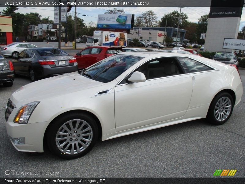 White Diamond Tricoat / Light Titanium/Ebony 2011 Cadillac CTS 4 AWD Coupe