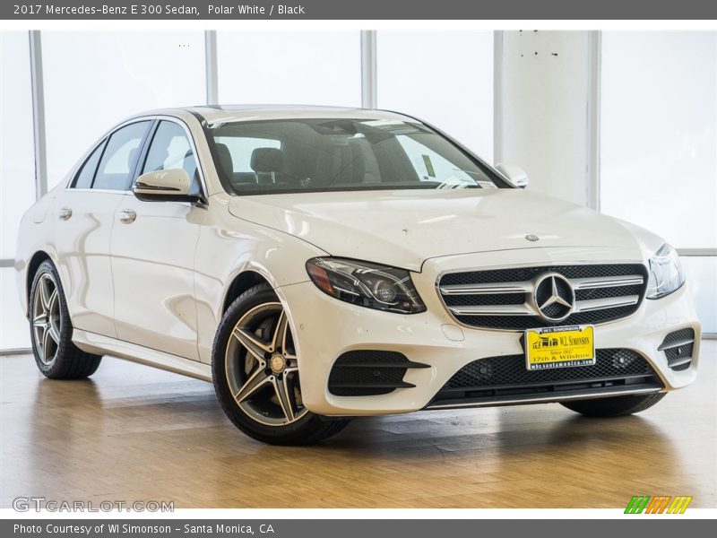 Polar White / Black 2017 Mercedes-Benz E 300 Sedan