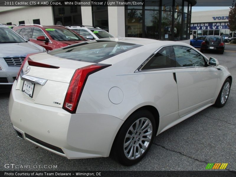 White Diamond Tricoat / Light Titanium/Ebony 2011 Cadillac CTS 4 AWD Coupe