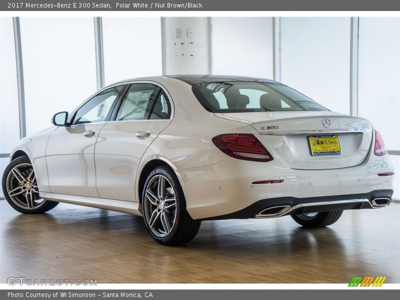 Polar White / Nut Brown/Black 2017 Mercedes-Benz E 300 Sedan