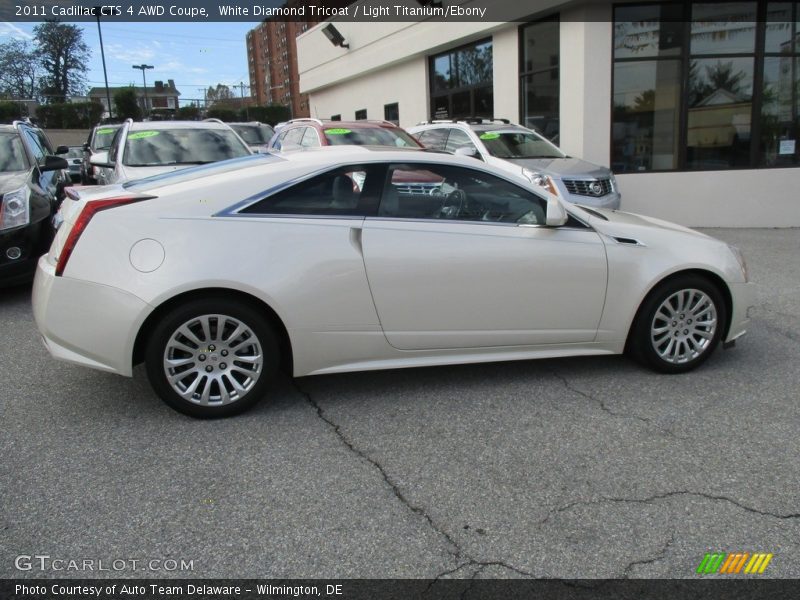 White Diamond Tricoat / Light Titanium/Ebony 2011 Cadillac CTS 4 AWD Coupe