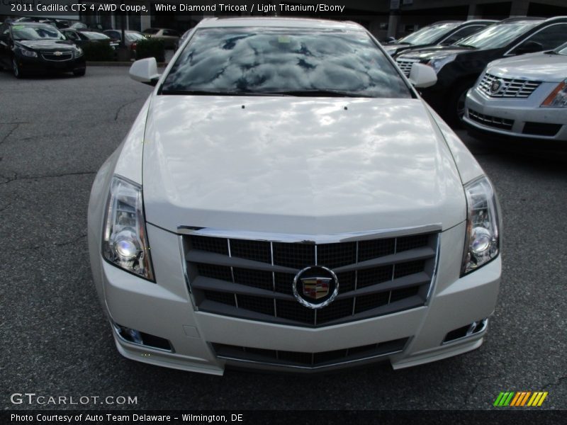 White Diamond Tricoat / Light Titanium/Ebony 2011 Cadillac CTS 4 AWD Coupe