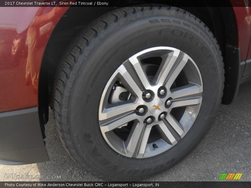 Siren Red Tintcoat / Ebony 2017 Chevrolet Traverse LT
