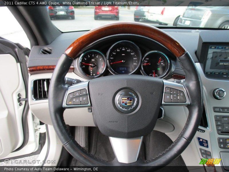 White Diamond Tricoat / Light Titanium/Ebony 2011 Cadillac CTS 4 AWD Coupe