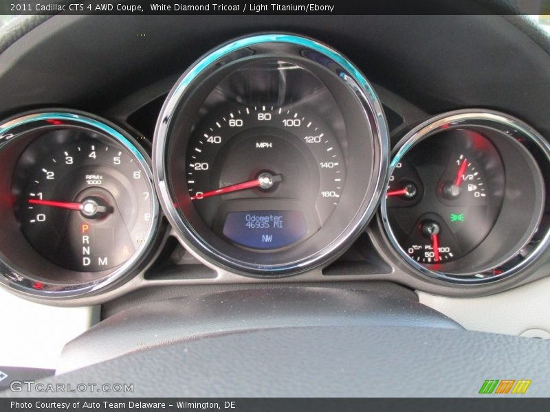 White Diamond Tricoat / Light Titanium/Ebony 2011 Cadillac CTS 4 AWD Coupe