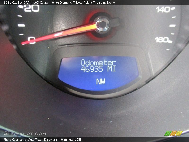 White Diamond Tricoat / Light Titanium/Ebony 2011 Cadillac CTS 4 AWD Coupe