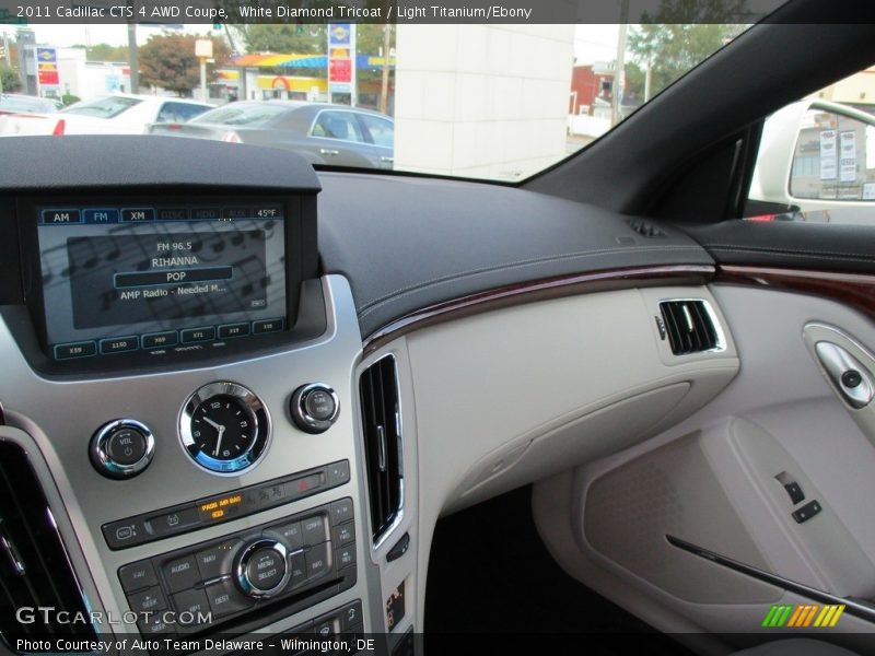 White Diamond Tricoat / Light Titanium/Ebony 2011 Cadillac CTS 4 AWD Coupe