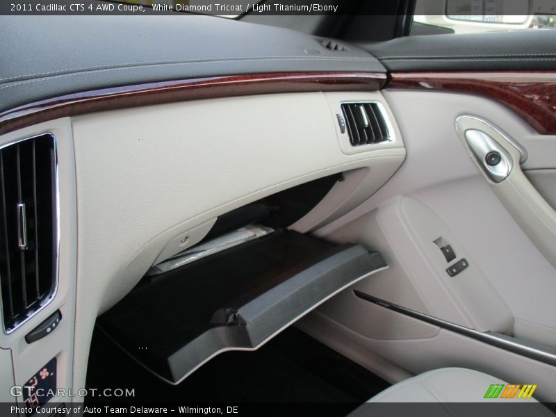 White Diamond Tricoat / Light Titanium/Ebony 2011 Cadillac CTS 4 AWD Coupe
