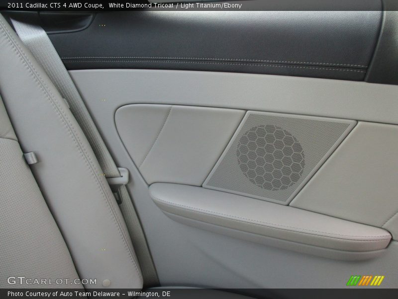 White Diamond Tricoat / Light Titanium/Ebony 2011 Cadillac CTS 4 AWD Coupe