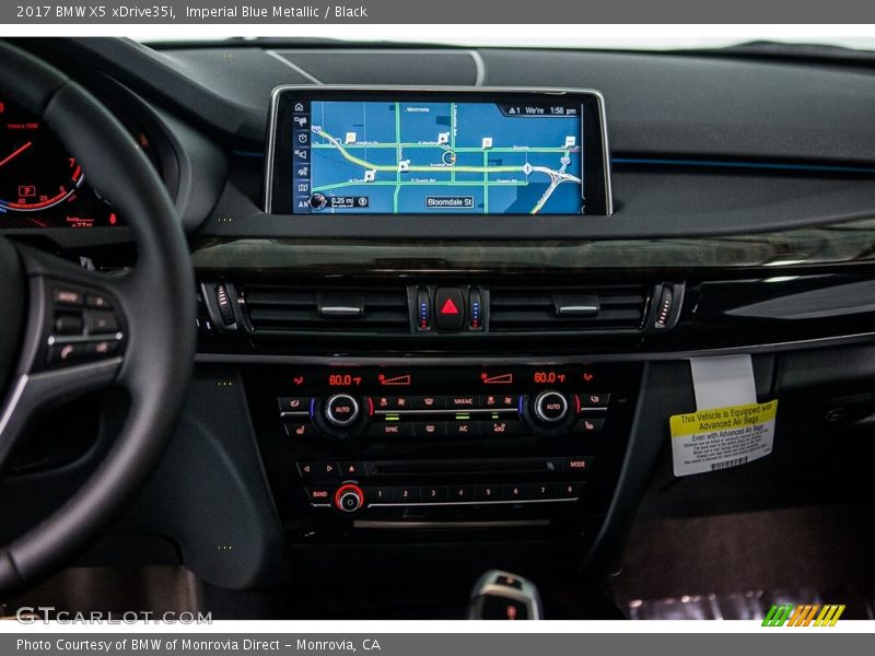 Imperial Blue Metallic / Black 2017 BMW X5 xDrive35i