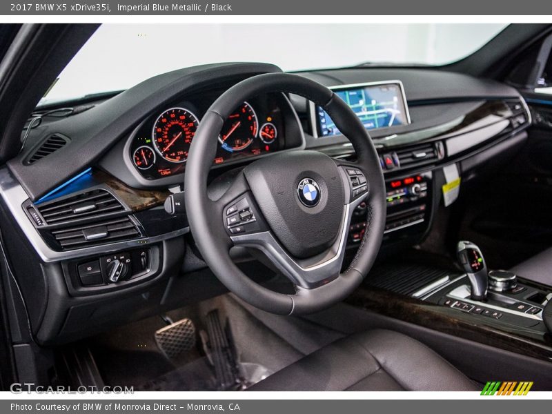 Imperial Blue Metallic / Black 2017 BMW X5 xDrive35i
