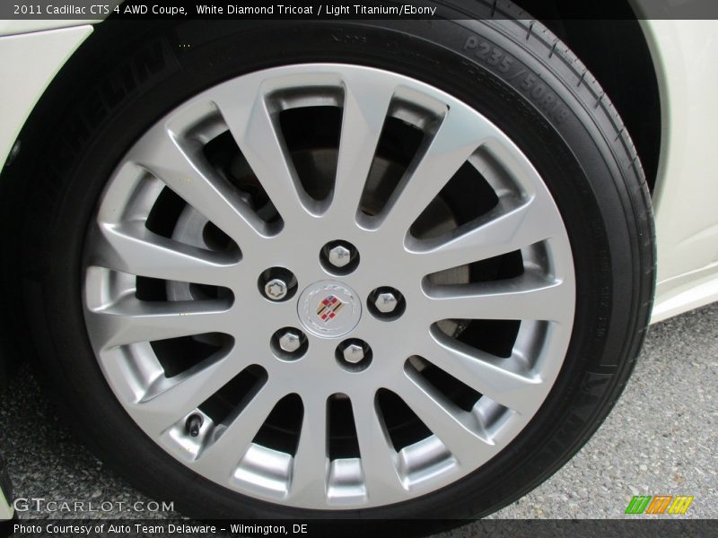 White Diamond Tricoat / Light Titanium/Ebony 2011 Cadillac CTS 4 AWD Coupe