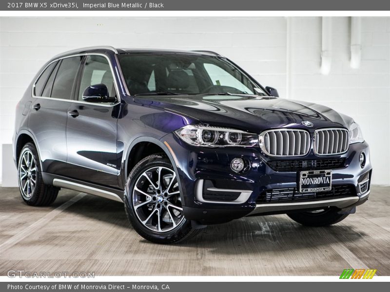 Imperial Blue Metallic / Black 2017 BMW X5 xDrive35i