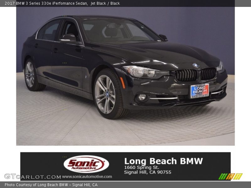 Jet Black / Black 2017 BMW 3 Series 330e iPerfomance Sedan