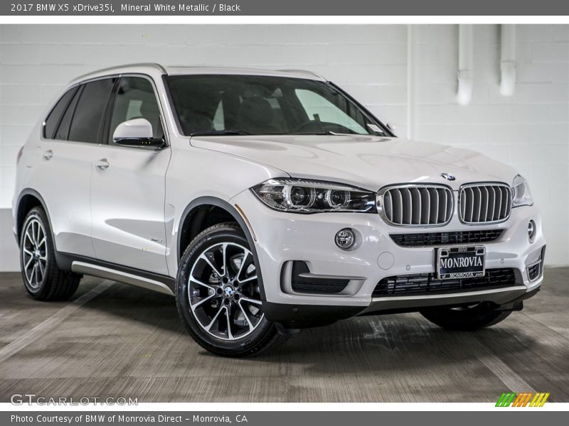Mineral White Metallic / Black 2017 BMW X5 xDrive35i