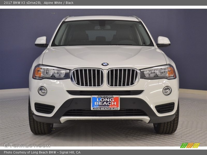Alpine White / Black 2017 BMW X3 sDrive28i