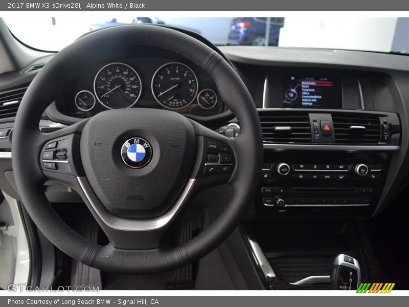 Alpine White / Black 2017 BMW X3 sDrive28i