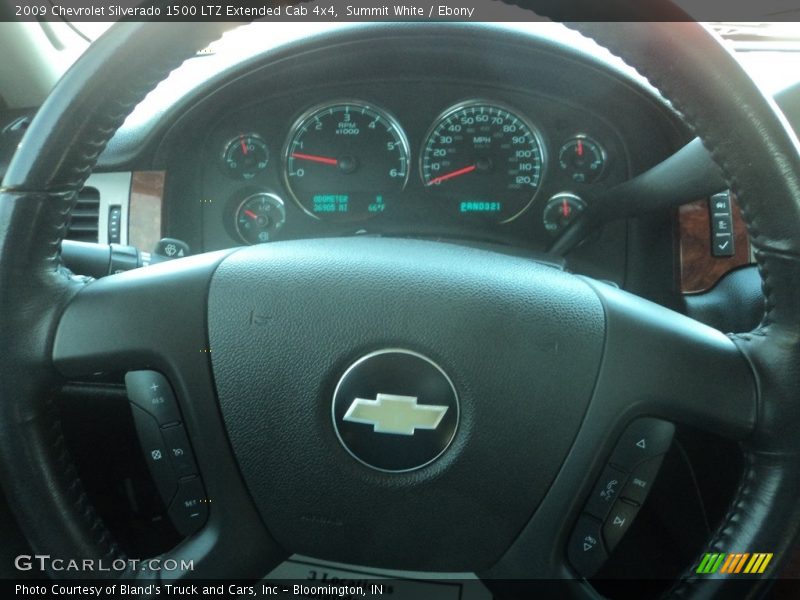 Summit White / Ebony 2009 Chevrolet Silverado 1500 LTZ Extended Cab 4x4