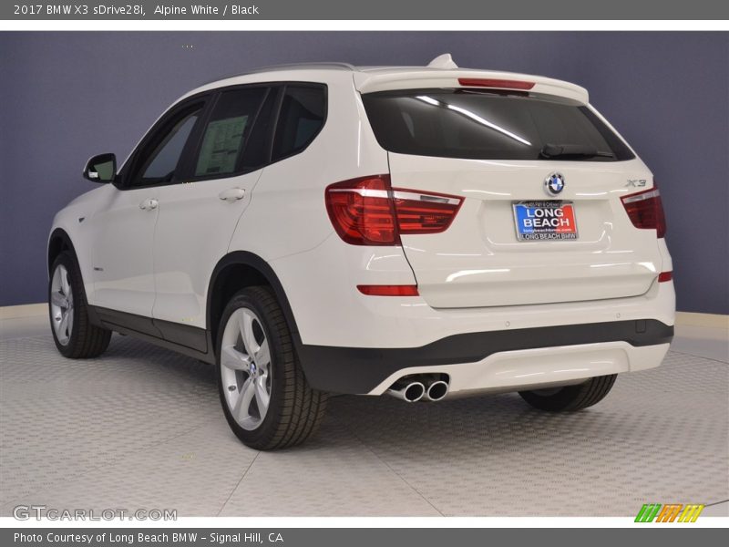 Alpine White / Black 2017 BMW X3 sDrive28i