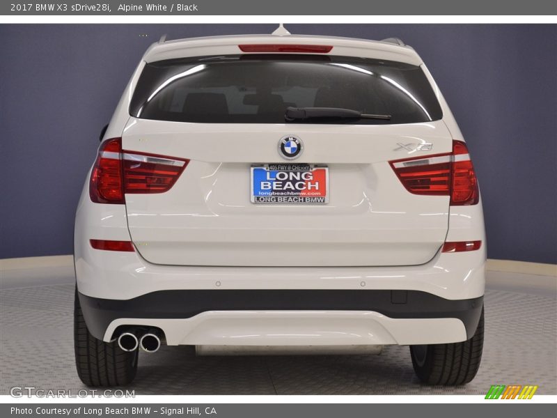 Alpine White / Black 2017 BMW X3 sDrive28i