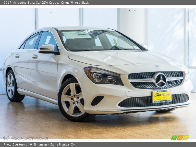 Cirrus White / Black 2017 Mercedes-Benz CLA 250 Coupe