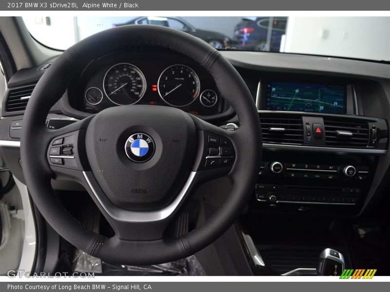 Alpine White / Black 2017 BMW X3 sDrive28i