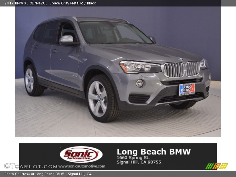 Space Gray Metallic / Black 2017 BMW X3 sDrive28i