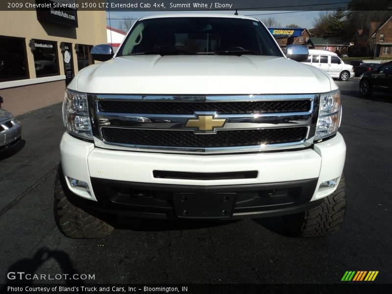 Summit White / Ebony 2009 Chevrolet Silverado 1500 LTZ Extended Cab 4x4