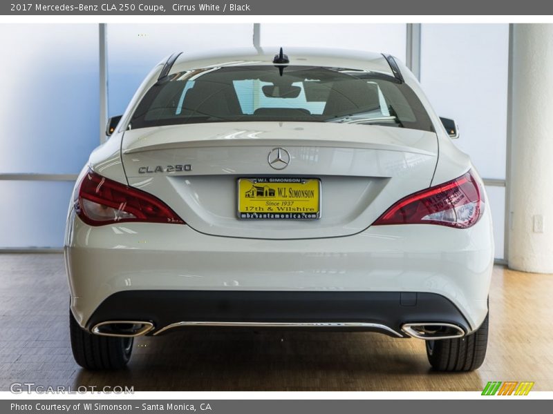 Cirrus White / Black 2017 Mercedes-Benz CLA 250 Coupe