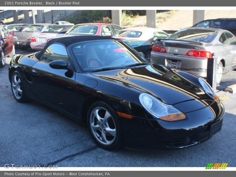 Black / Boxster Red 2001 Porsche Boxster