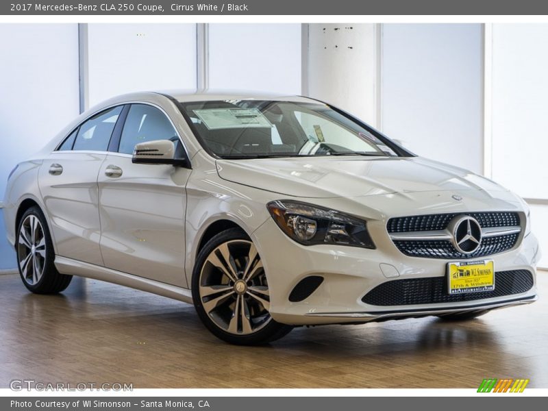 Cirrus White / Black 2017 Mercedes-Benz CLA 250 Coupe