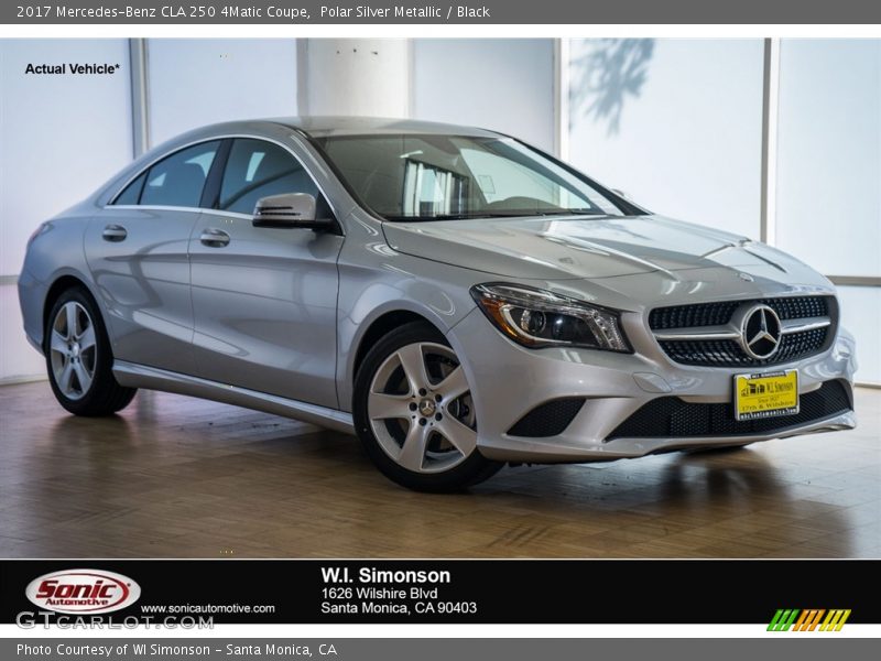 Polar Silver Metallic / Black 2017 Mercedes-Benz CLA 250 4Matic Coupe