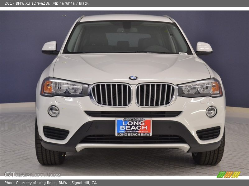 Alpine White / Black 2017 BMW X3 sDrive28i