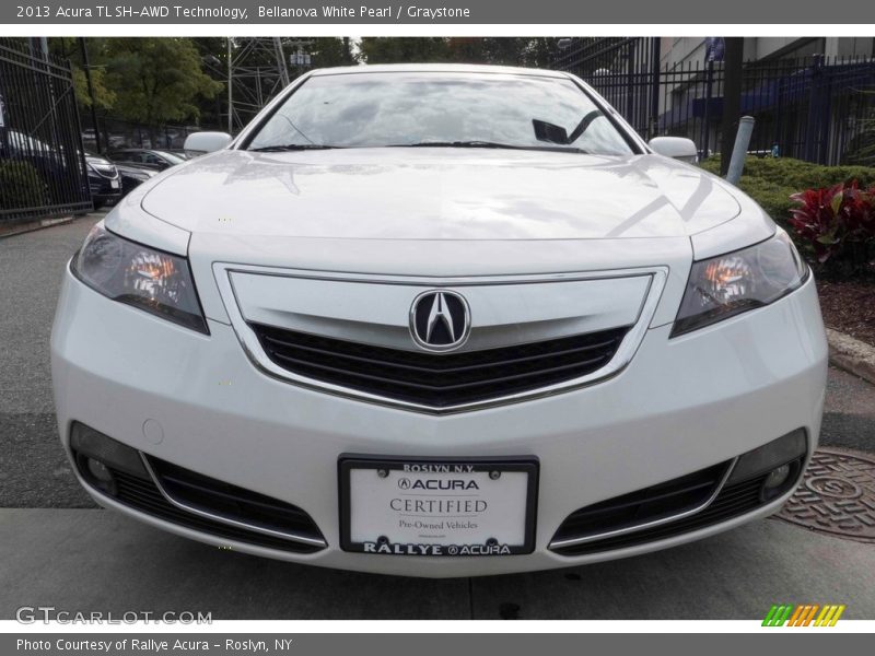 Bellanova White Pearl / Graystone 2013 Acura TL SH-AWD Technology