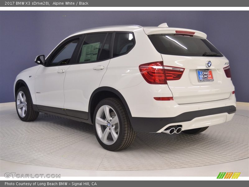 Alpine White / Black 2017 BMW X3 sDrive28i